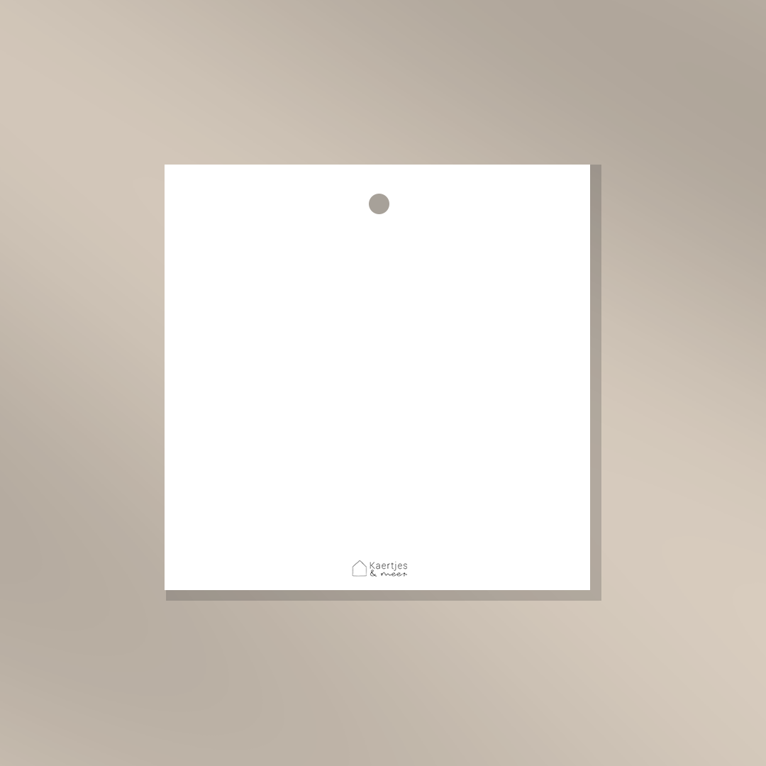 Väöl gelök - Cadeaulabel