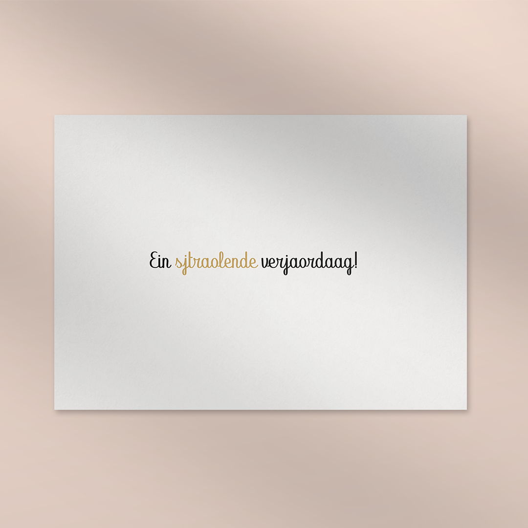 Ein sjtraolende verjaordaag