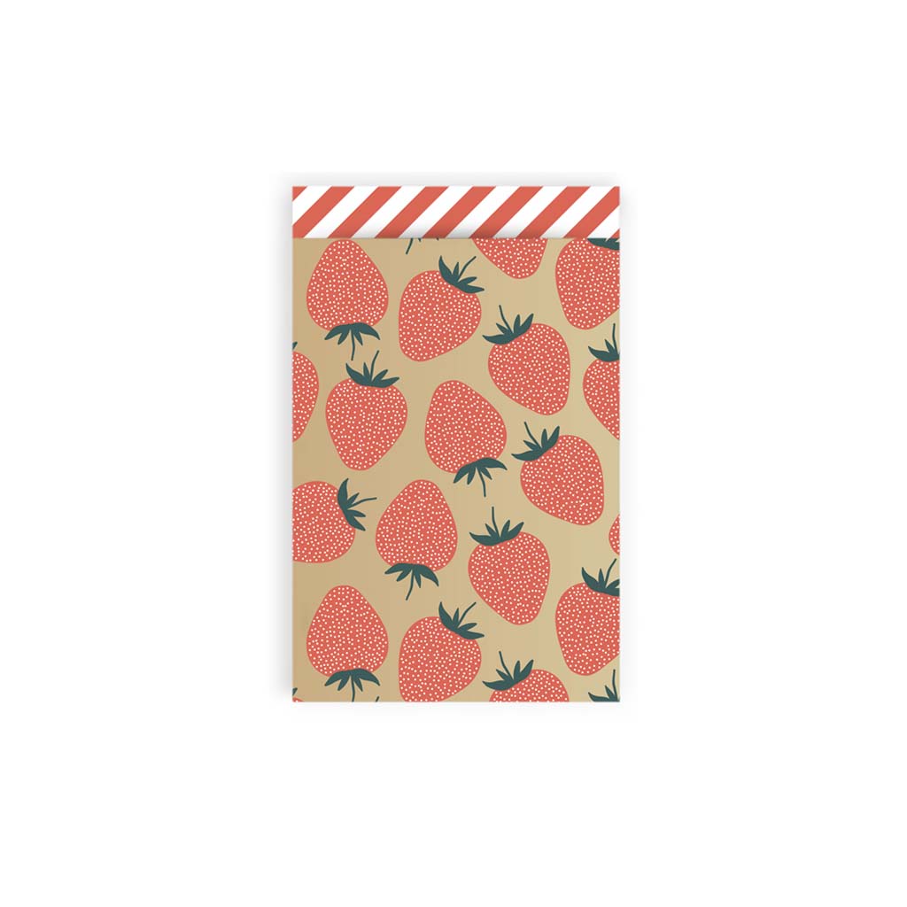 Cadeauzakje Aardbei - 12x19 cm