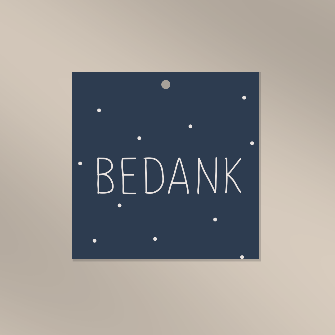 Bedank - Cadeaulabel