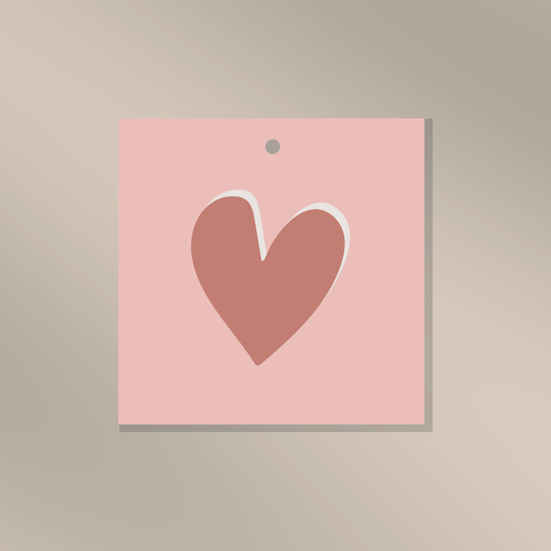 Hartje - Cadeaulabel