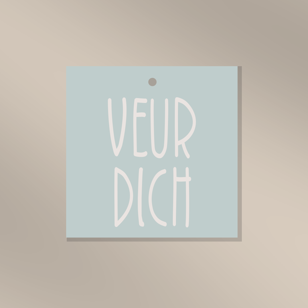 Veur dich - Cadeaulabel