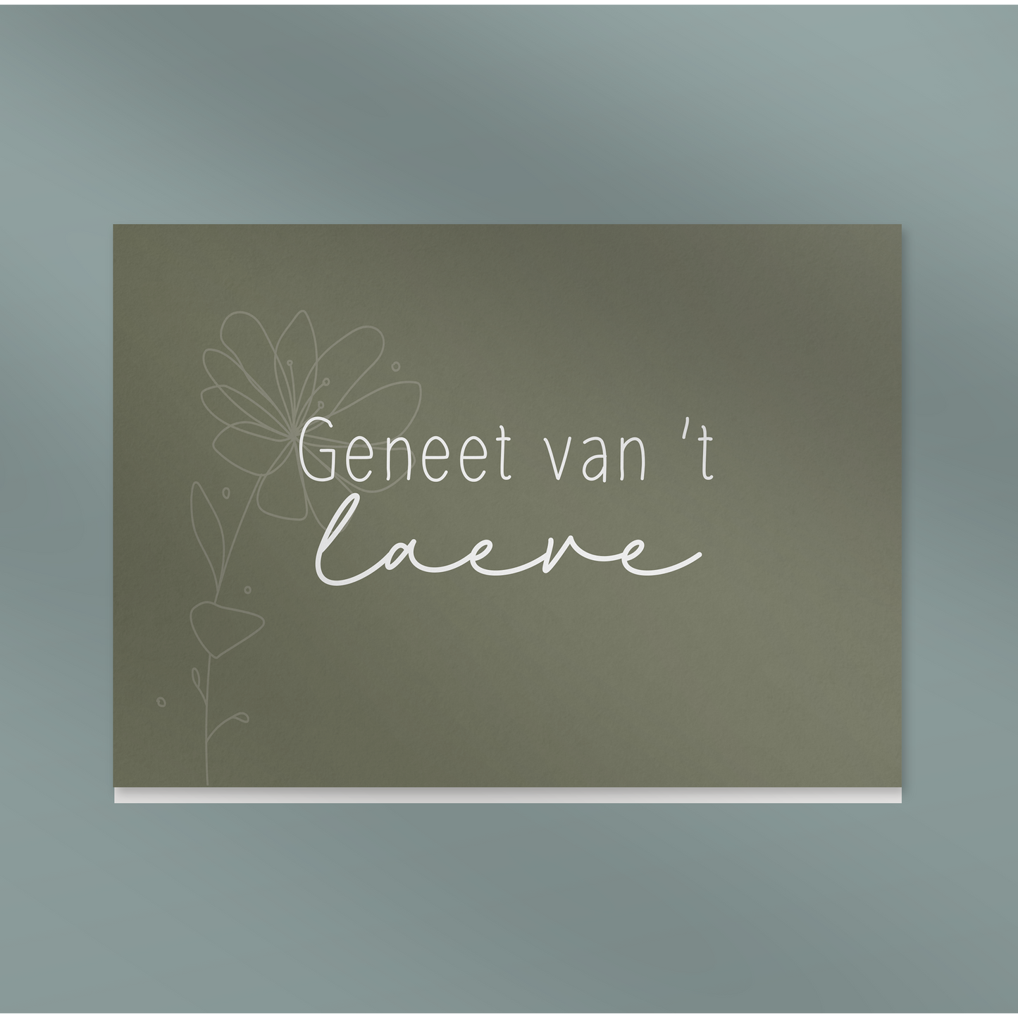 Geneet van 't laeve - Dubbel kaertje