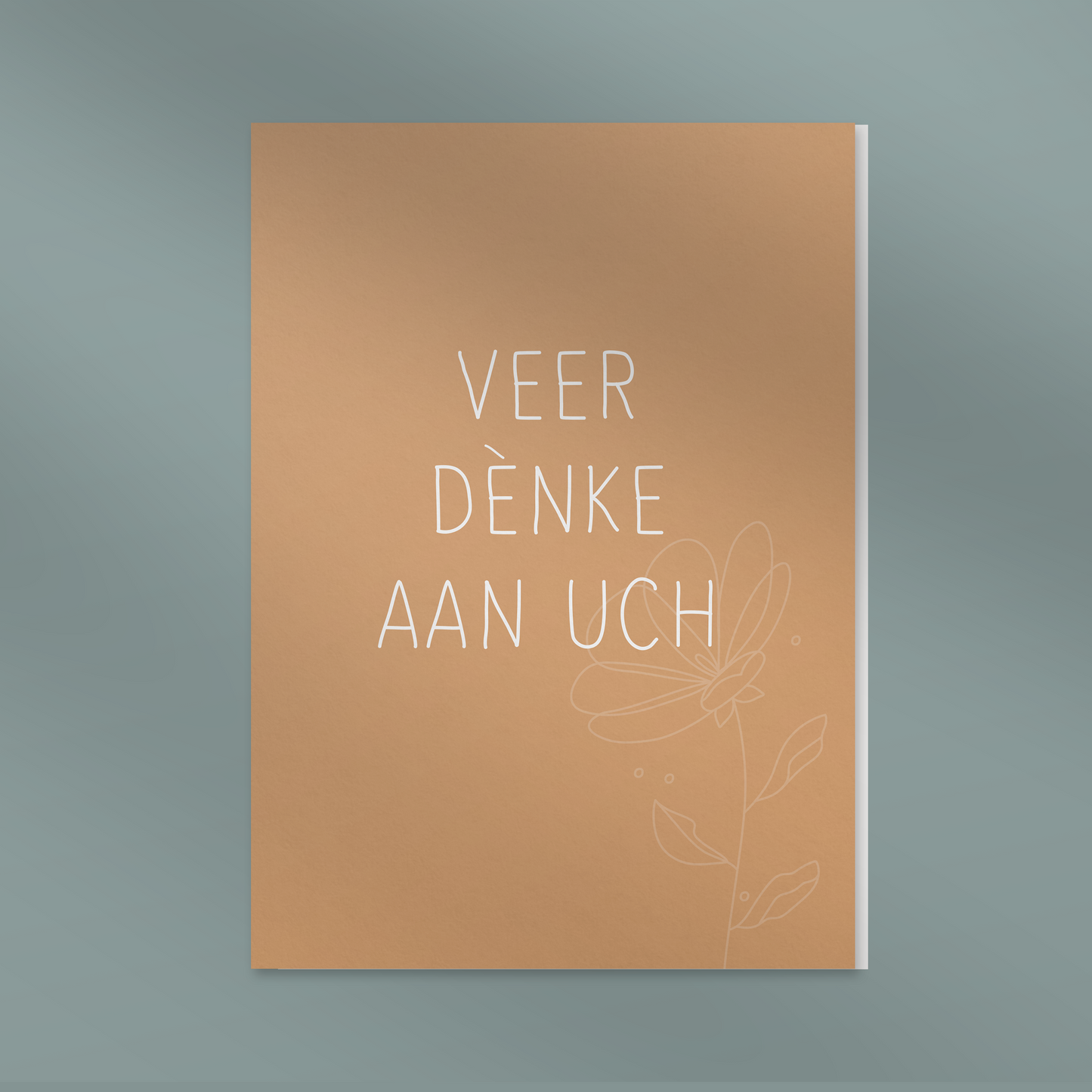 Veer dènke aan uch- Dubbel kaertje