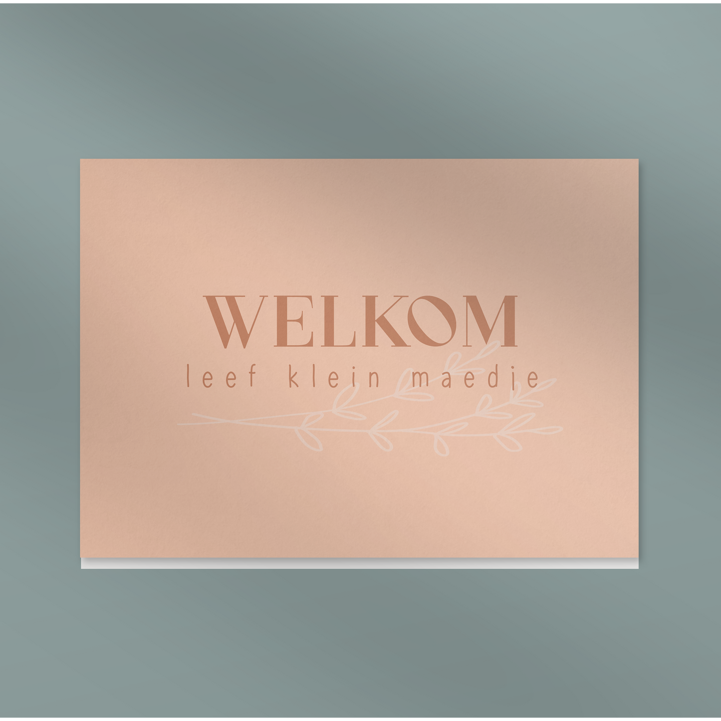 Welkom leef klein maedje - Dubbel kaertje