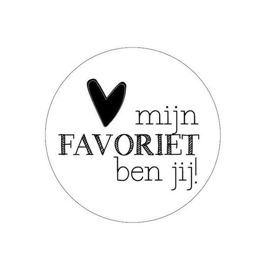 Sticker Mijn favoriet ben jij!