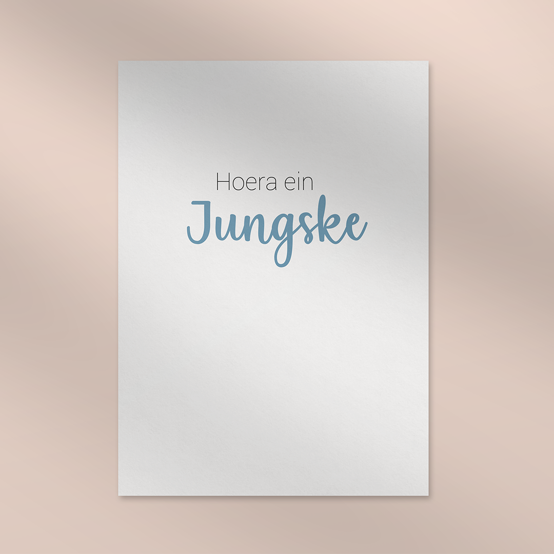 Hoera ein jungske