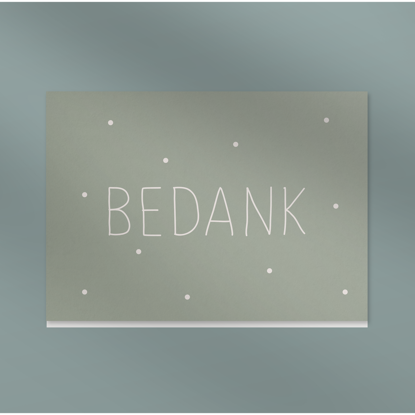 Bedank - Dubbel kaertje
