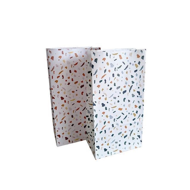 Blokbodemzakjes Terrazzo -  14x8x26cm