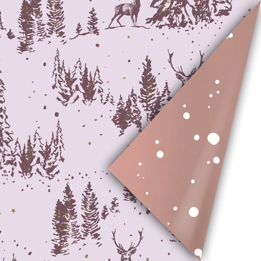 Inpakpapier - Forest Lila