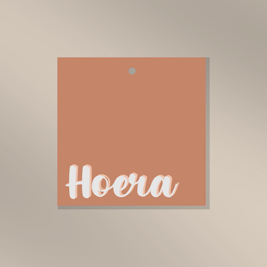 Hoera - Cadeaulabel