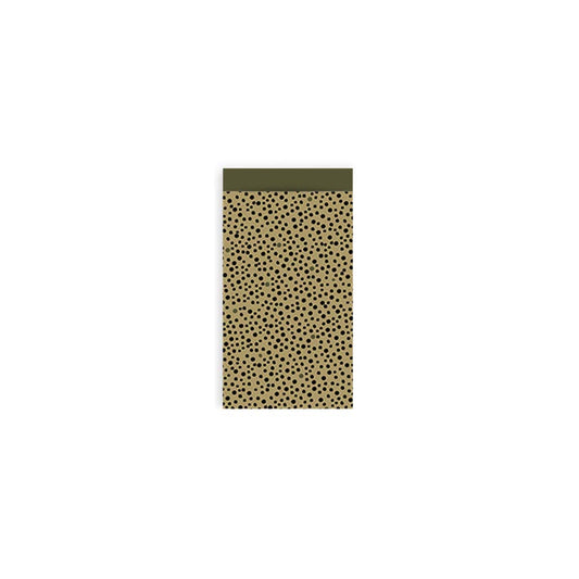 Cadeauzakje Groen stipjes - 7x13 cm