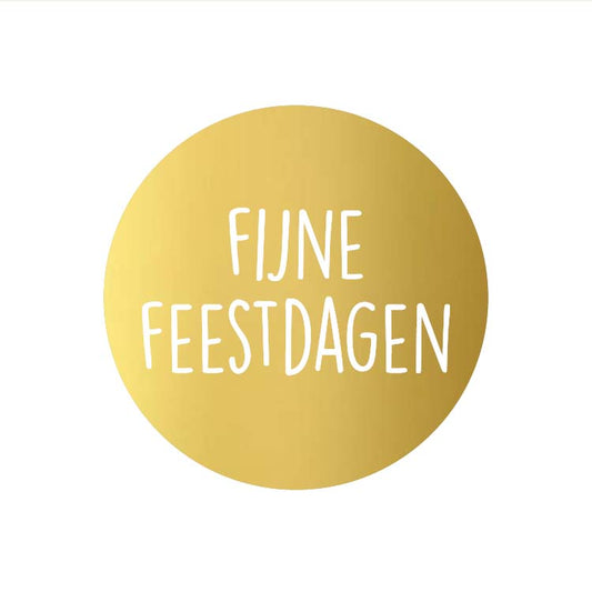 Sticker Kerst - Fijne feestdagen