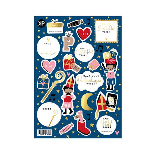 Stickervel Sint - Pieten Party