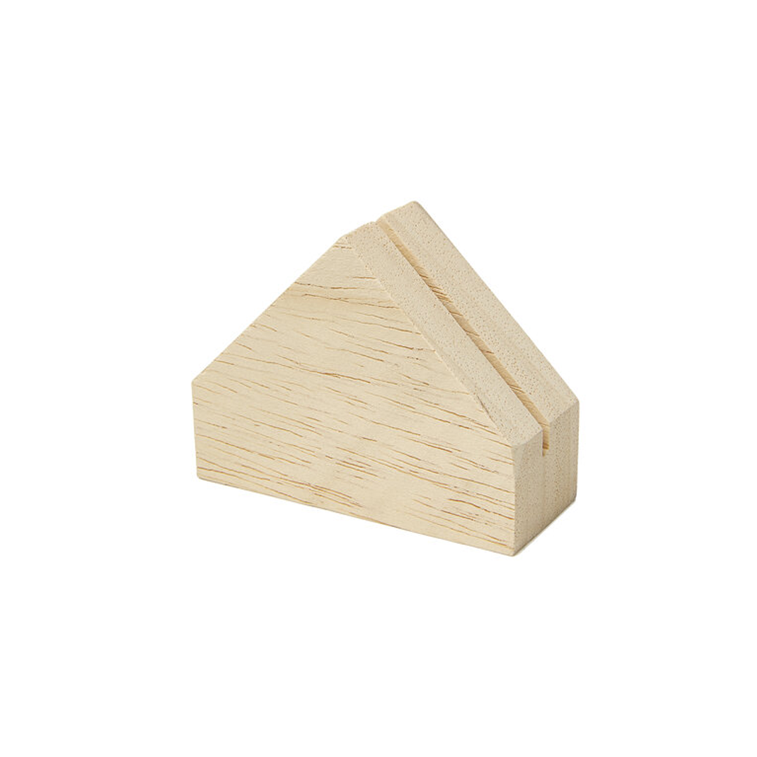 Kaarthouder huisje hout