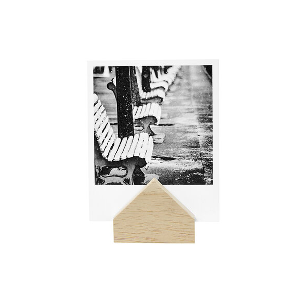 Kaarthouder huisje hout