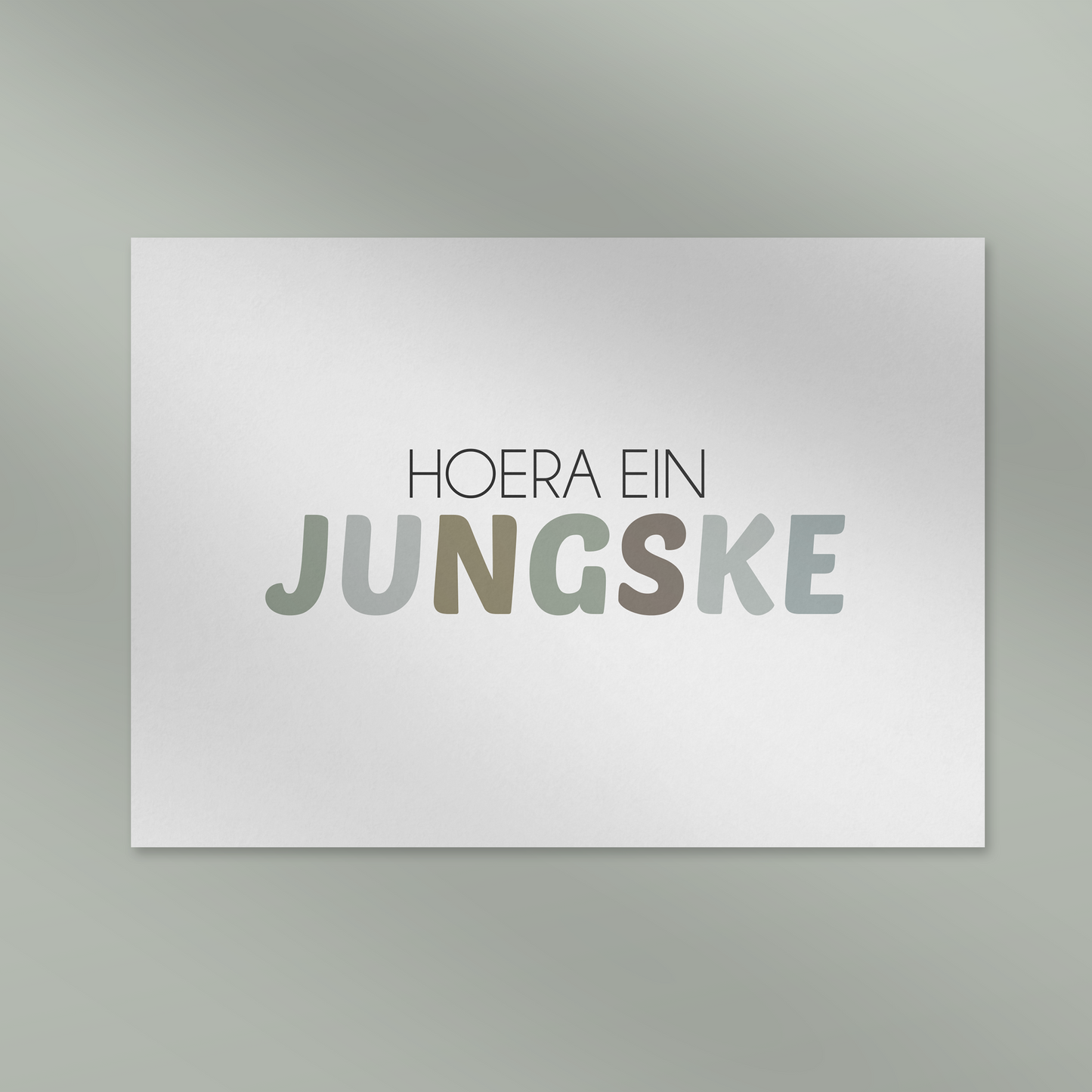 Hoera ein jungske
