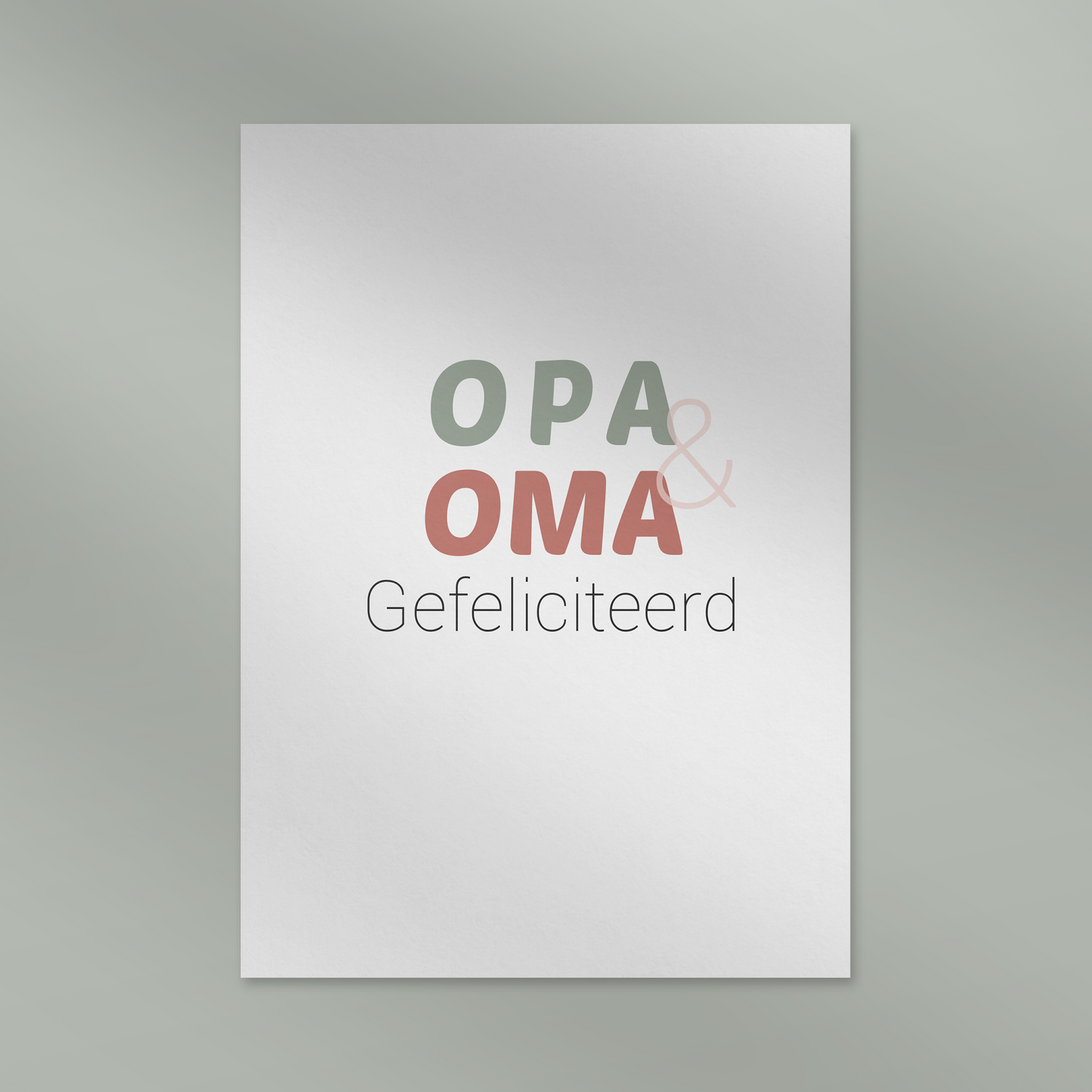 Opa & Oma, gefeliciteerd