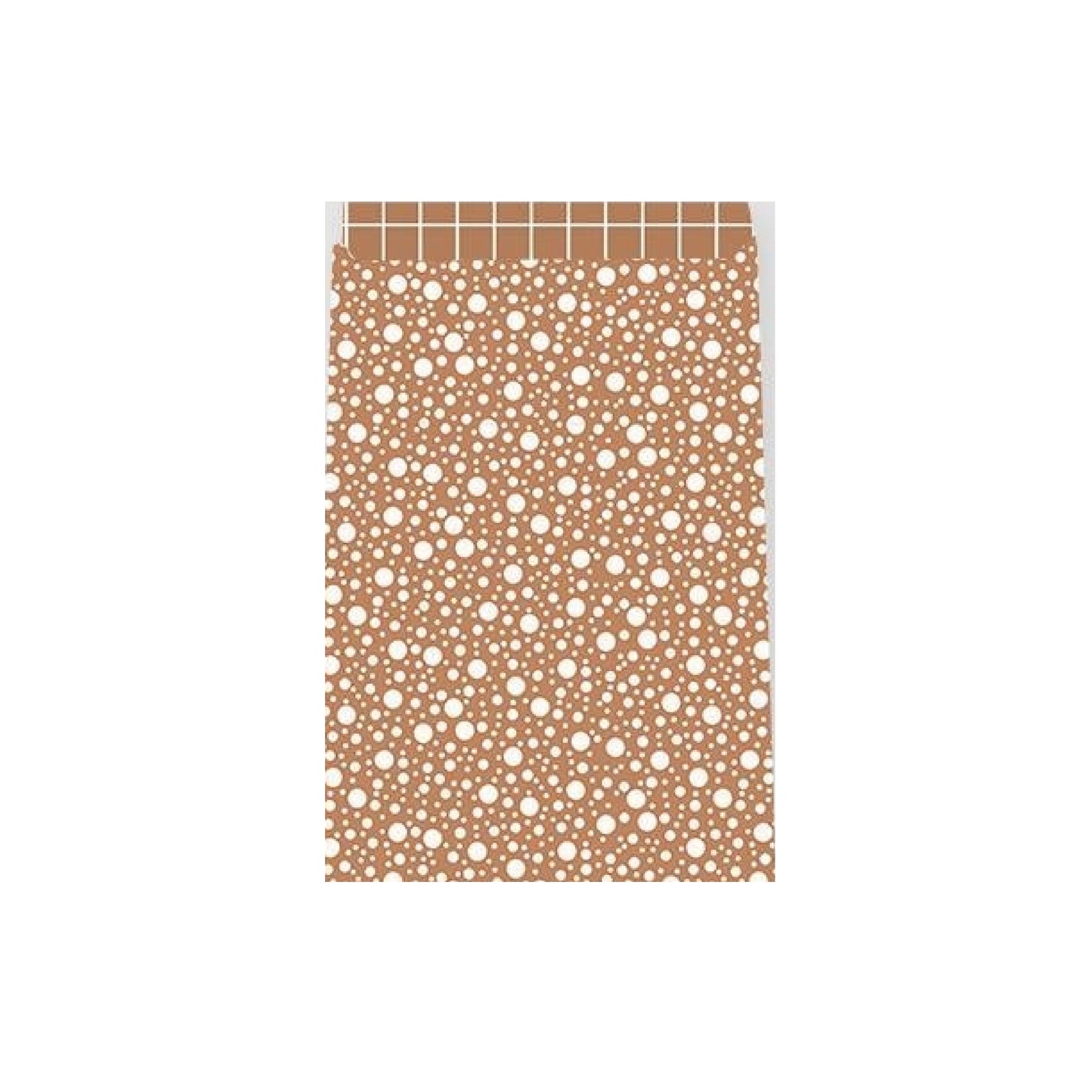 Cadeauzakje L 17 x 25 cm - Dots Okergeel 5 stuks