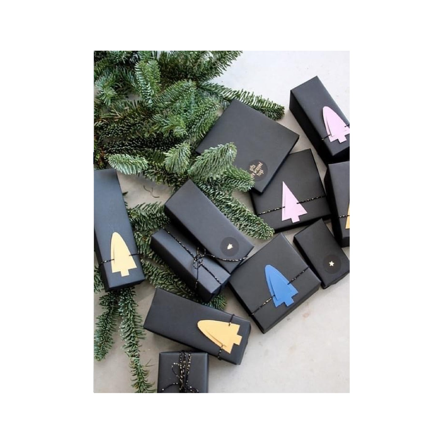 Cadeaulabelvel Kerst - Kerstboom Groen