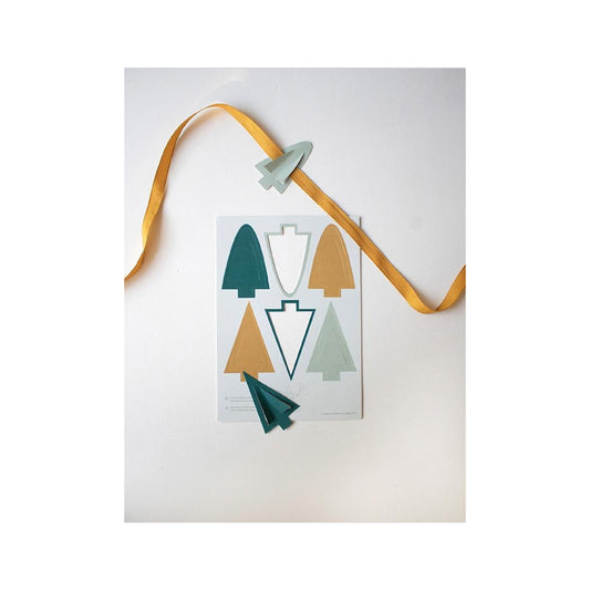 Cadeaulabelvel Kerst - Kerstboom Groen