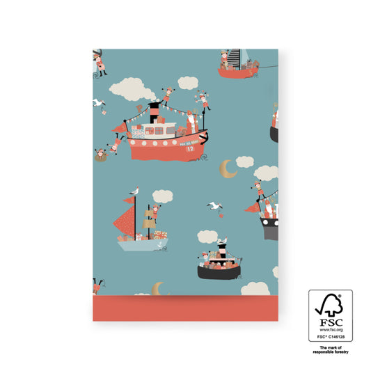 Cadeauzakje L 17 x 25 cm - Pakjesboot 5 stuks