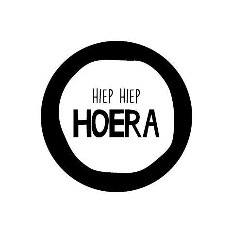 Sticker Hiep Hiep Hoera
