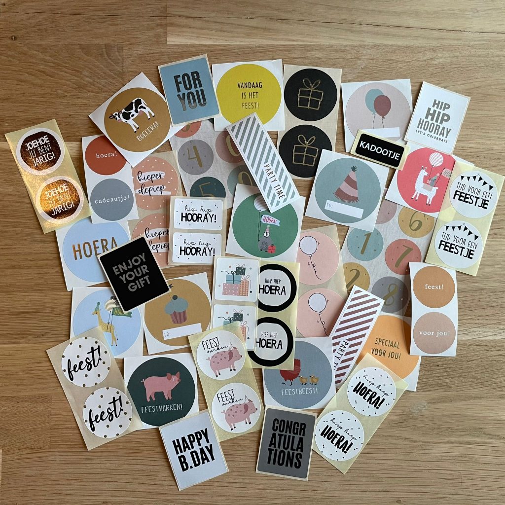 Stickermix Feest 60 stuks