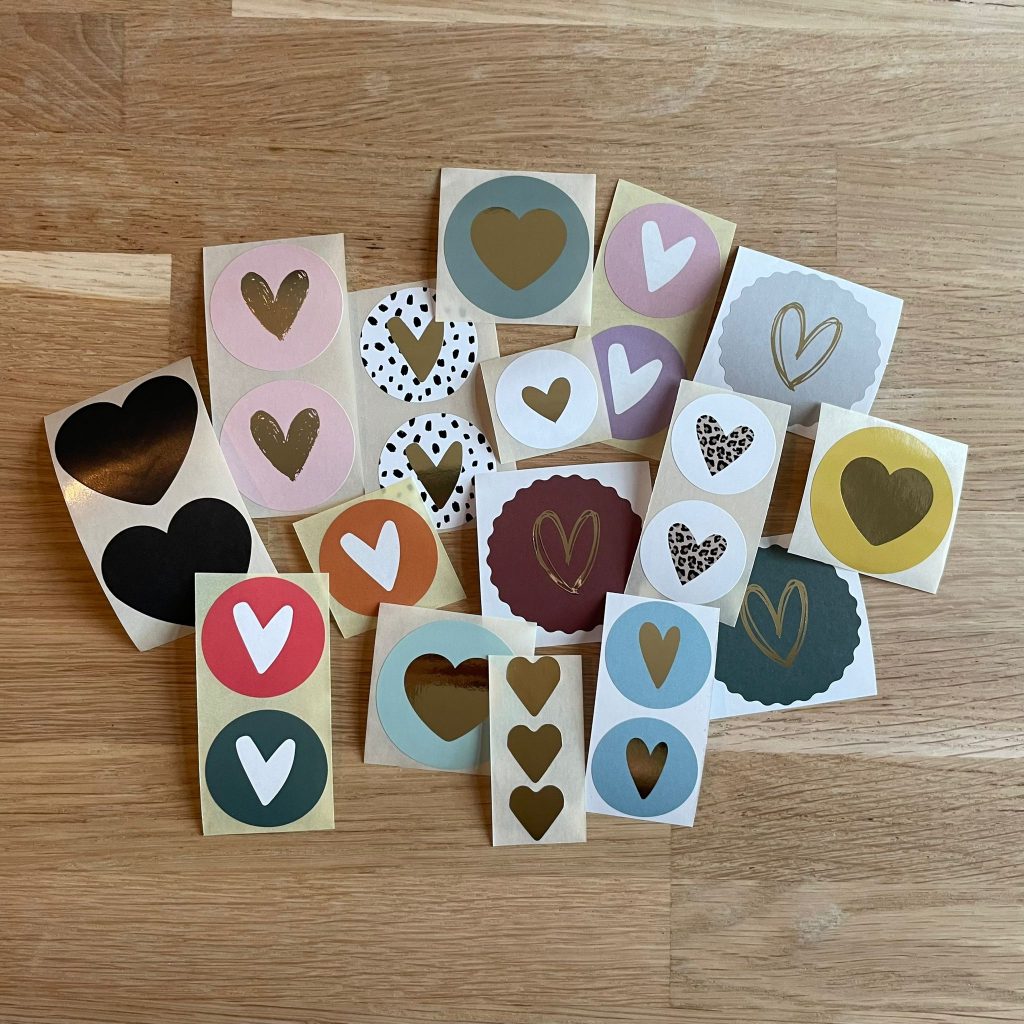 Stickermix Hartjes 25 stuks