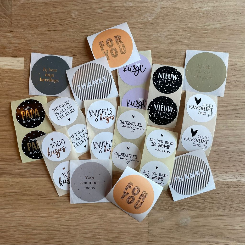 Stickermix Tekst 25 stuks